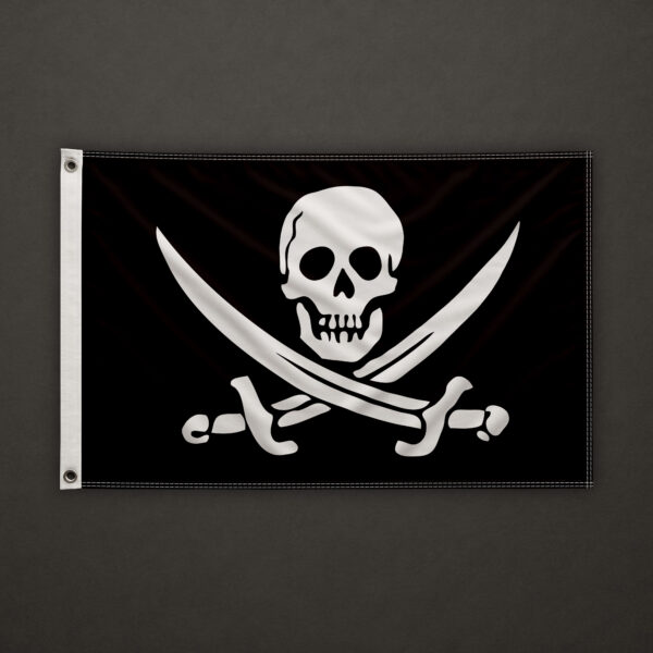 Pirates of the Caribbean - Jolly Roger Calico Jack Rackham Flag