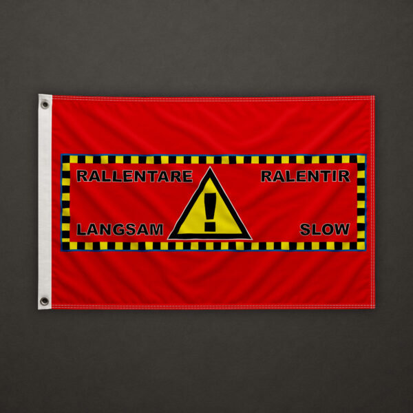 Danger ski run slow Flag