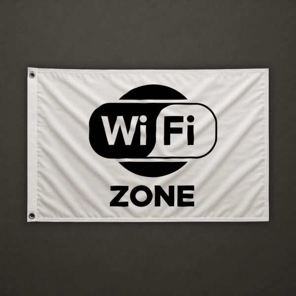 WiFi Zone White Flag