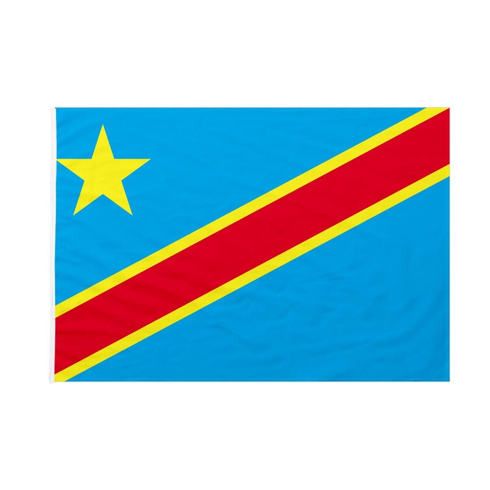 Bandiera da pennone Repubblica Democratica del Congo 50x75cm 