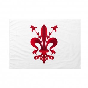 Bandiera Comune di Firenze  bandiera col giglio