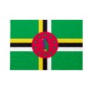 Bandiera da bastone Dominica 20x30cm
