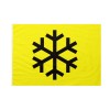 Bandiera da pennone Pericolo ghiaccio 400x600cm