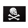 Bandiera da pennone Pirati Henry Avery nera 150x225cm