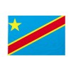 Bandiera da bastone Repubblica Democratica del Congo 20x30cm
