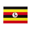 Bandiera da bastone Uganda 20x30cm