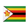 Bandiera da bastone Zimbabwe 20x30cm