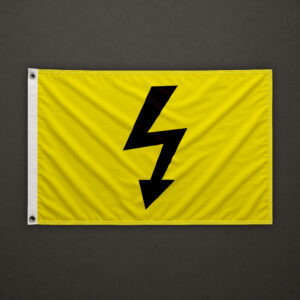 Danger High Voltage Flag