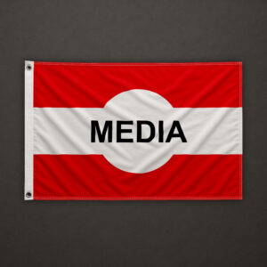 Track ski Media Flag