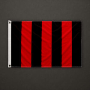 Red and Black Striped Flag