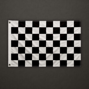Chess black and white Flag