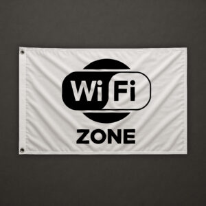 WiFi Zone White Flag